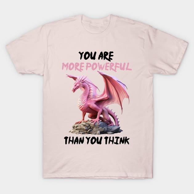 Beat Cancer - Dragon Power Within! T-Shirt by Mystik Media LLC